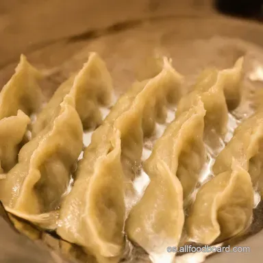 Mandu Caseros Receta F&aacute;cil de Dumplings Coreanos Deliciosos Tarjeta de receta