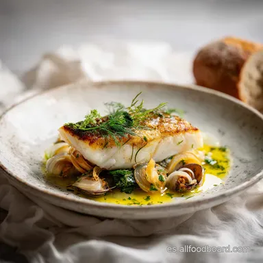 Merluza a la Bilba&iacute;na: Receta Tradicional en 25 Minutos Tarjeta de receta