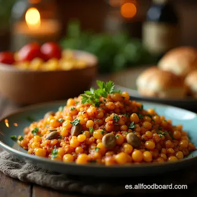 MIGAS ESPECIAL DE NAVIDAD Ib&eacute;rico y Festivo Receta Top Tarjeta de receta