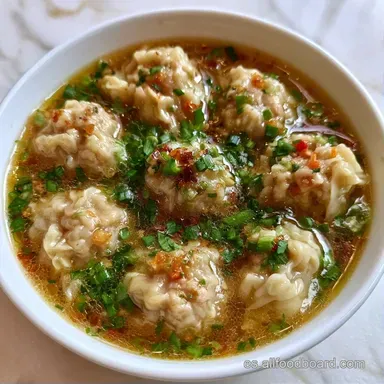 Mini Dumplings Para Sopa en 15 Minutos Tarjeta de receta