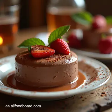 Mousse de Chocolate Esponjoso sin Leche Condensada ni Nata Tarjeta de receta