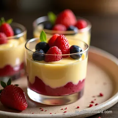 Refrescante HAZ ESTE DELICIOSO POSTRE DE Mousse de Frutas En un Tris Tarjeta de receta