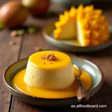 Exquisito POSTRE 2 SABORES Mousse de Mango y Maracuy&aacute; Tarjeta de receta