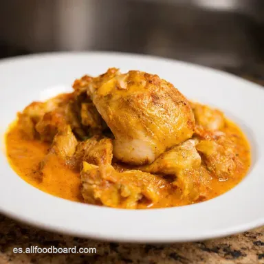 Muslo de Pollo a la Espa&ntilde;ola Receta de la Abuela Tarjeta de receta