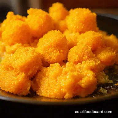 Coliflor Pollo Vegana Naranja Crujiente y Deliciosa Tarjeta de receta
