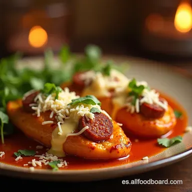 Oquis Rellenos de Papa con Guajillo Comida R&aacute;pida y Casera Tarjeta de receta