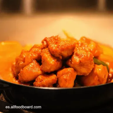 Orange Chicken M&aacute;s Rico Que el Chino Tarjeta de receta