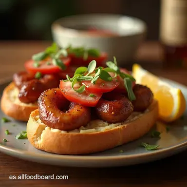 Pan con Salchicha Asada Perfecta Jugosidad y Tostado Ideal Tarjeta de receta