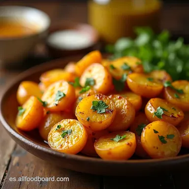 RECETA DE PAPAS CON SOLO 3 Ingredientes Papas al Ajillo Express Tarjeta de receta