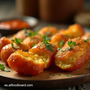 Receta Papas Bravas Rellenas de Queso Fundido y Alioli Ahumado Tarjeta de receta