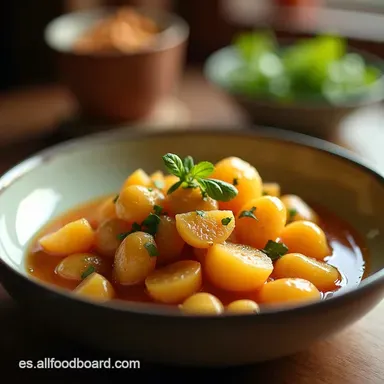 Papas en Escabeche la Receta Cl&aacute;sica Un Sabor de Espa&ntilde;a Tarjeta de receta