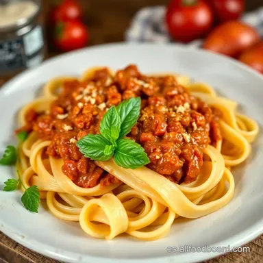 Pappardelle con Rag&uacute;: Receta Italiana de la Abuela