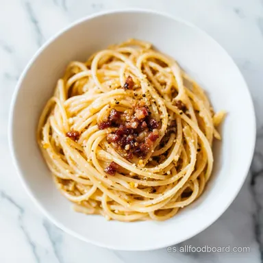 Pasta a la Carbonara en 30 Minutos Tarjeta de receta