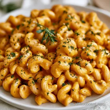 Pasta con Salsa de Calabaza Infantil Tarjeta de receta