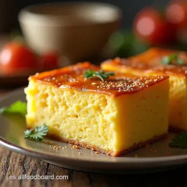 Pastel de Pl&aacute;tano de Sart&eacute;n Merienda F&aacute;cil en un Plis Tarjeta de receta