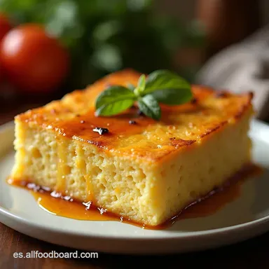 Pastel de Pl&aacute;tano de Sart&eacute;n Receta F&aacute;cil y Caramelizada sin Horno Tarjeta de receta