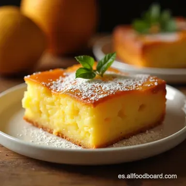 POSTRE DE PIA SOLO 2 Pastel de Pi&ntilde;a M&aacute;gico en Minutos Tarjeta de receta