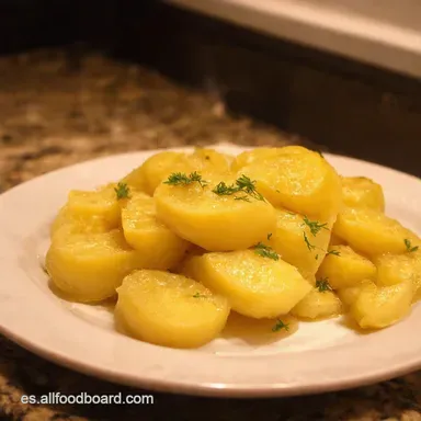 Patata Almohada Burbujeante F&Aacute;CIL Receta de Abuela Tarjeta de receta