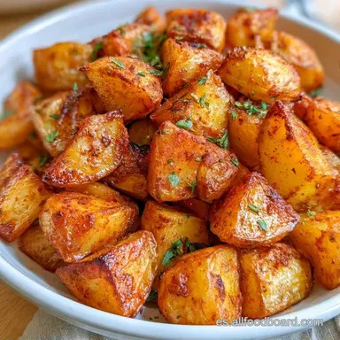 Patatas Al Horno Crujientes Tarjeta de receta