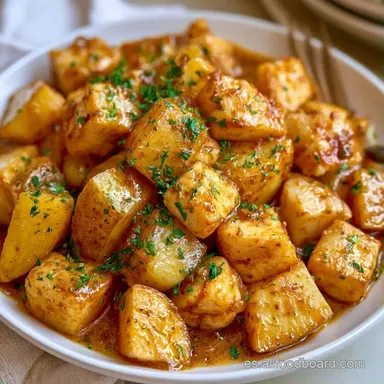 Patatas Guisadas Con Sepia en 45 Minutos Tarjeta de receta