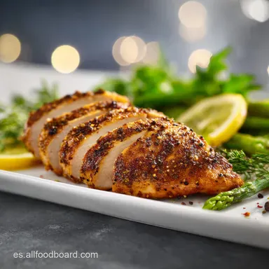 Receta con Pechuga de Pollo al Horno Crujiente en 35 Minutos Tarjeta de receta