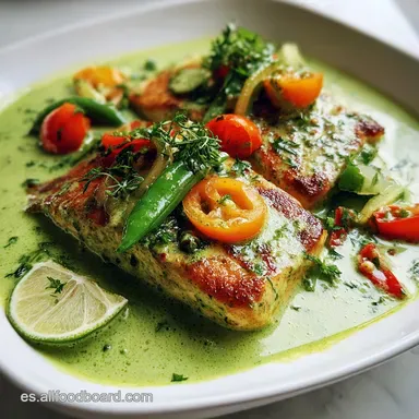 Pescado en Salsa Verde con Merluza en 20 Min Tarjeta de receta