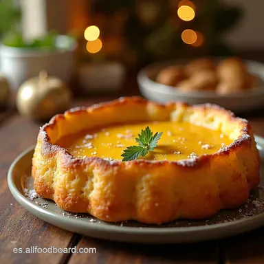 Pi&ntilde;a Invertida Navide&ntilde;a Un POSTRE DE PIA ESPECIAL DE Fiesta Tarjeta de receta
