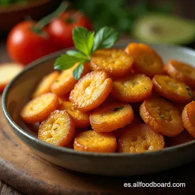 Receta de Pl&aacute;tano Frito Maduro Crujiente y Caramelizado Tarjeta de receta