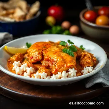 Pollo al Chilindr&oacute;n: &iexcl;Receta Riojana Casera y Deliciosa! Tarjeta de receta