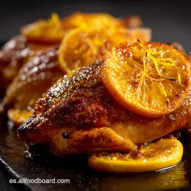 Pollo con piel de naranja crujiente: la receta con glaseado perfecto Tarjeta de receta