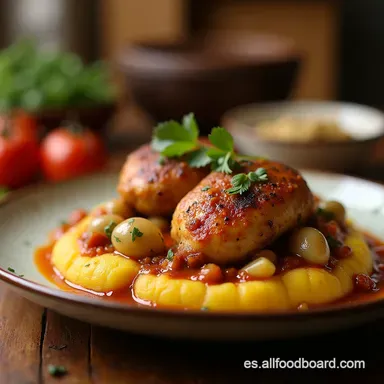 Pollo Cremoso con Pur&eacute; de Papas La Cena Cl&aacute;sica y Reconfortante Tarjeta de receta