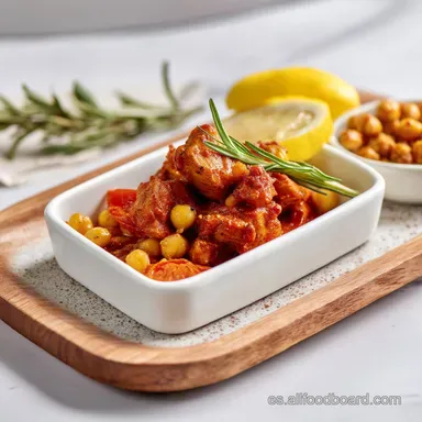 Comida Saludable: Pollo al Piment&oacute;n R&aacute;pido en Bandeja 50 Minutos Tarjeta de receta