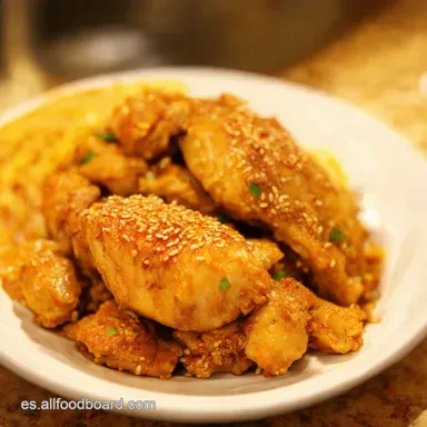 Pollo S&eacute;samo Estilo Chino Casero M&aacute;s Rico que el Takeout Tarjeta de receta