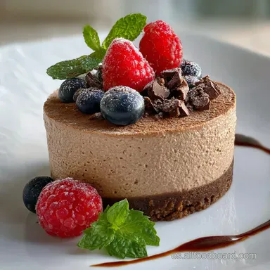 Postre F&aacute;cil Sin Horno En 5 Minutos Con Chocolate: Creamy Baked Tarjeta de receta