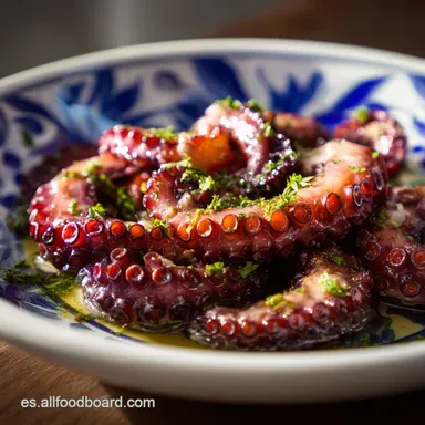 Pulpo a Feira con Patatas para 4 Porciones Tarjeta de receta