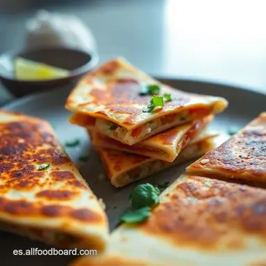 Quesadillas Caseras F&aacute;ciles: &iexcl;Un Abrazo en Cada Bocado! Tarjeta de receta