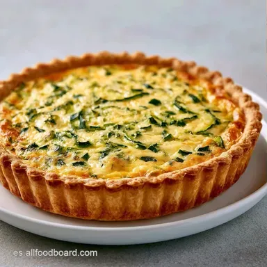 Quiche De Verduras Para 6 Personas Tarjeta de receta