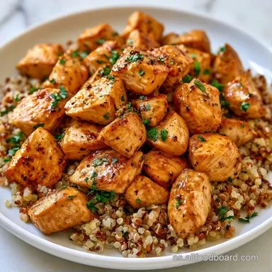 Quinoa con Pollo para 4 Personas Tarjeta de receta