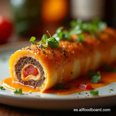 ROLLO DE SALCHICHA Casero El Aperitivo Espa&ntilde;ol Definitivo Tarjeta de receta