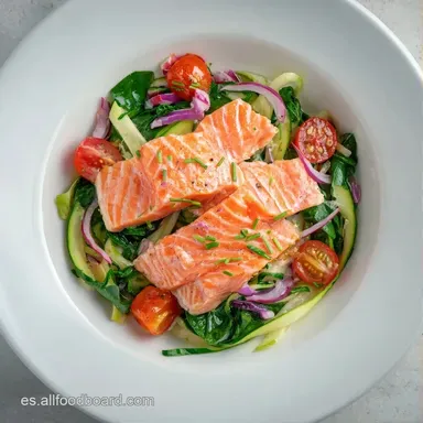 Salm&oacute;n Ahumado Ensalada Fr&iacute;a en 15 Minutos Tarjeta de receta