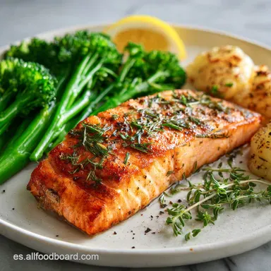 Receta de Salm&oacute;n al Horno Oven-Only con Lim&oacute;n Tarjeta de receta