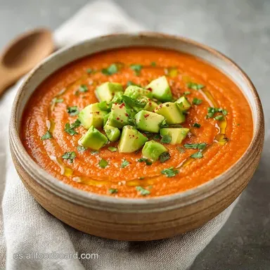 Salmorejo Sin Pan en 15 Minutos Tarjeta de receta