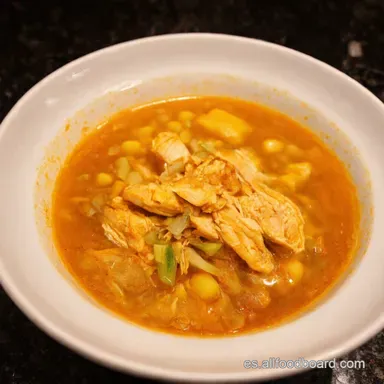 Sopa China de Pollo y Ma&iacute;z Receta Casera F&aacute;cil Tarjeta de receta