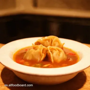 Sopa Wonton Express Lista en 25 Minutos Tarjeta de receta
