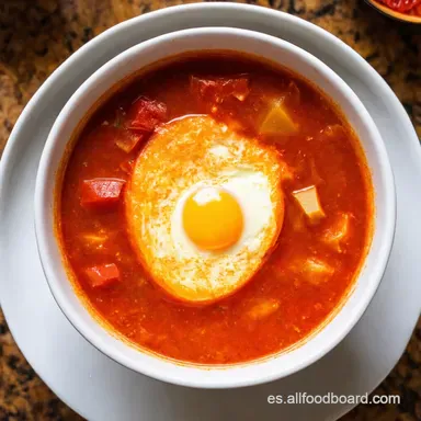 Sopa de Tomate y Huevo Levanta Muertos Receta China F&aacute;cil Tarjeta de receta