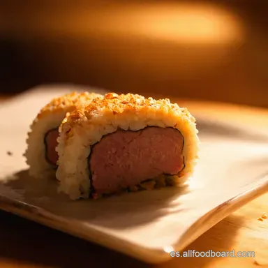 Spam Yaki Onigiri Un Bocado Japon&eacute;s con Sabor Casero Tarjeta de receta