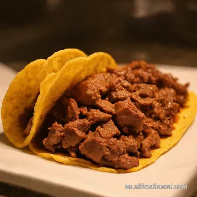 Tacos de Carne Picada a la Mexicana Receta F&aacute;cil y Deliciosa Tarjeta de receta