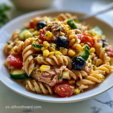 Taper De Pasta Integral Saludable Atún Tarjeta de receta