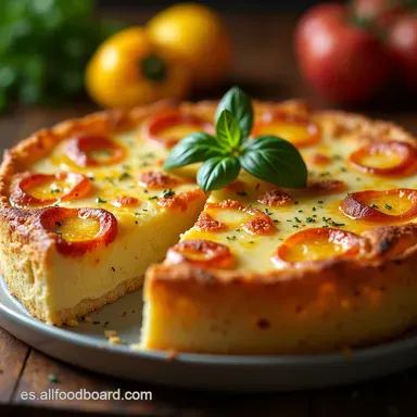 Tarta de Pollo Cremosa y Casera La Receta F&aacute;cil de la Abuela Tarjeta de receta