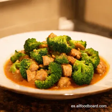 Ternera con Br&oacute;coli Receta China F&aacute;cil y Deliciosa Tarjeta de receta